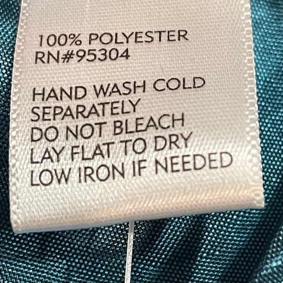 VT LUXE DRESSY SCARF ,Sea Blue,Turquoise. New With Tags. Shiny Beautiful. Formal - Picture 7 of 12